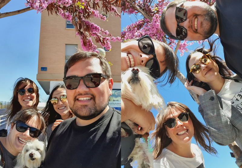 En cambio, este par de selfies a contraluz disparó el HDR con un resultado fantástico en ambas capturas